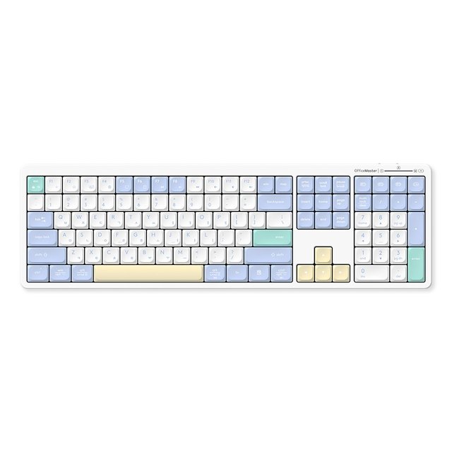 GK698 OfficeMaster 3모드 저소음 펜타그래프 키보드 Retro Point(레트로 포인트)