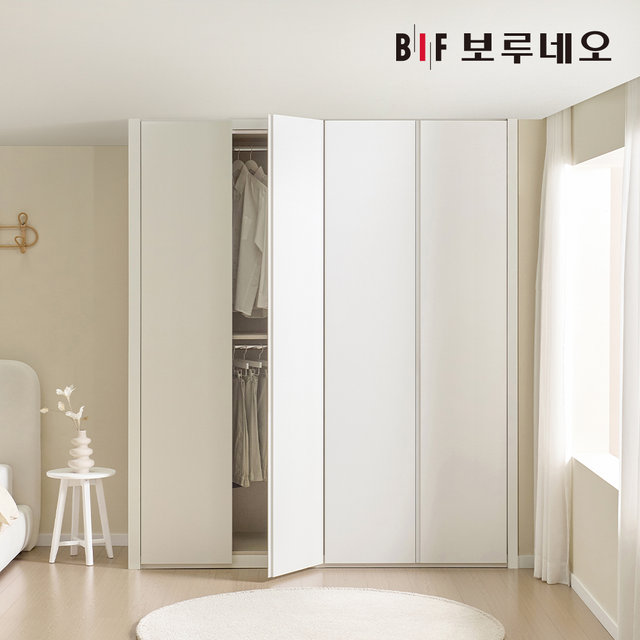 200cm 레스 무몰딩 여닫이 작은방 붙박이장