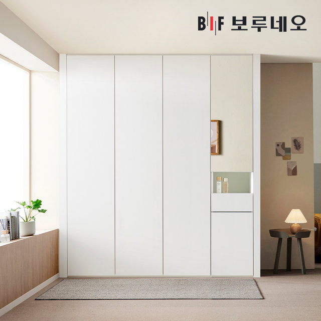 200cm 레스 무몰딩 여닫이 작은방 붙박이장