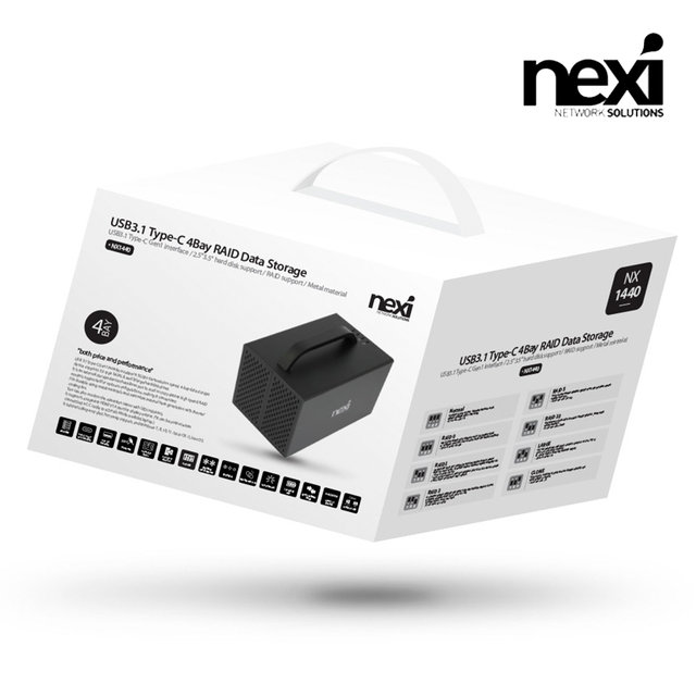 넥시 NX1440 USB3.1 4베이 RAID 데이터 스토리지 -하드미포함-