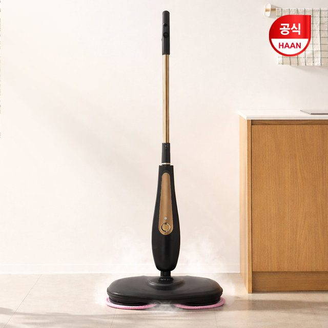 [한경희] 스위블 스팀 물걸레 청소기 마이스터 AM-7500BG /물분사기능/스팀트윈헤드/물걸래/틈새청소/스팀청소기/실내청소