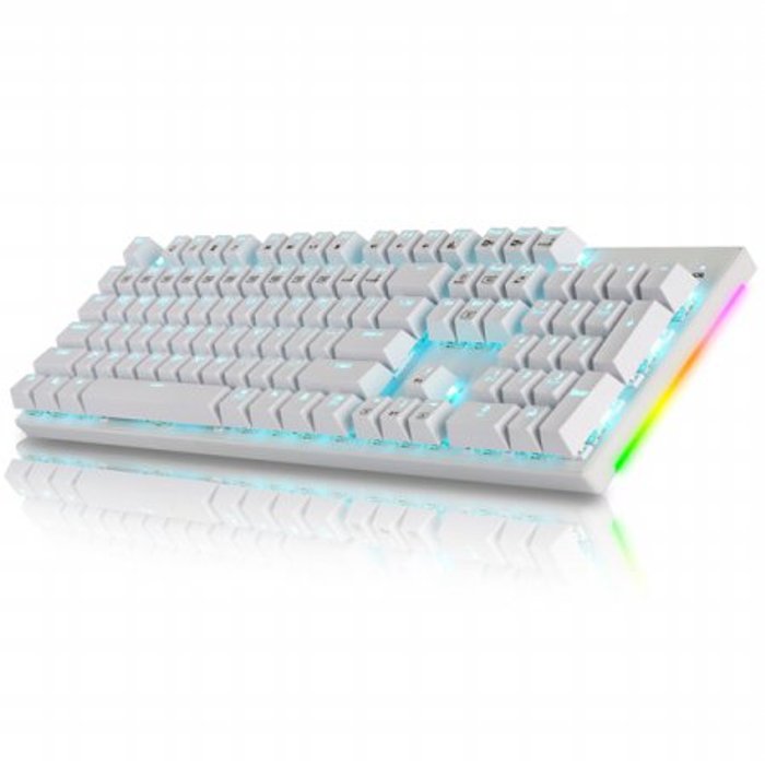 COX [중고] 중급 COX CK450 교체축 사이드 RGB 기계식키보드 화이트,청축 CK450 WH B