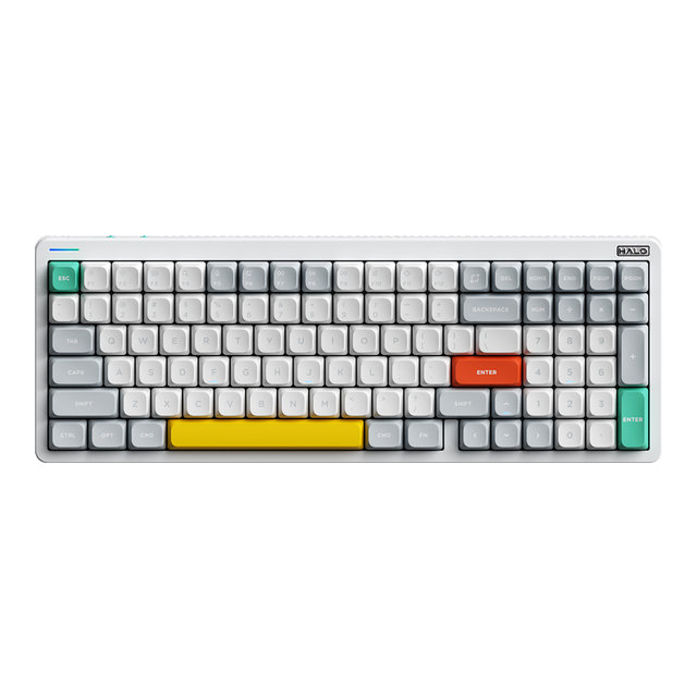 NUPHY Halo96 V2 기계식 키보드 레몬축 블루투스 유선 무선