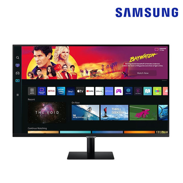 삼성전자 SMART M7 S32BM702 블랙 80Cm VA 평면 4K UHD USB PD 지원 스마트 모니터
