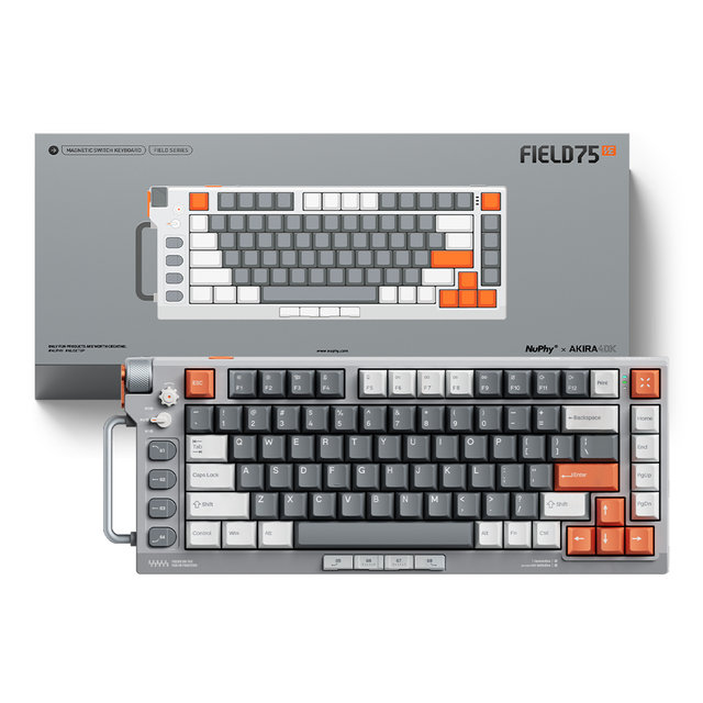 NUPHY Field75 HE 화이트 자석축 기계식키보드 래피드 트리거 게이밍