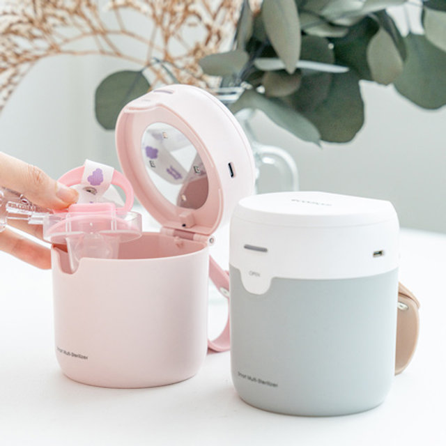 [상급 / 마석점] 에코맘 UVC LED 레이 휴대용 살균 소독기 ECO-203SL 실버 (J)ECO-203SL