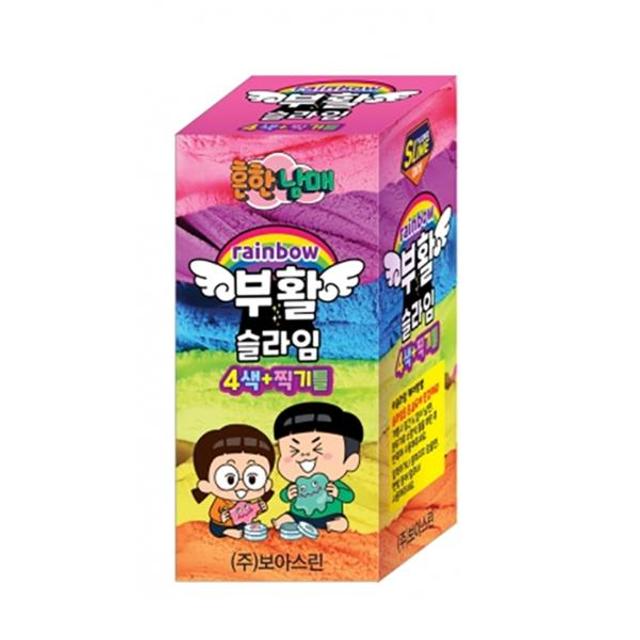 흔한남매 부활슬라임 레인보우세트4색