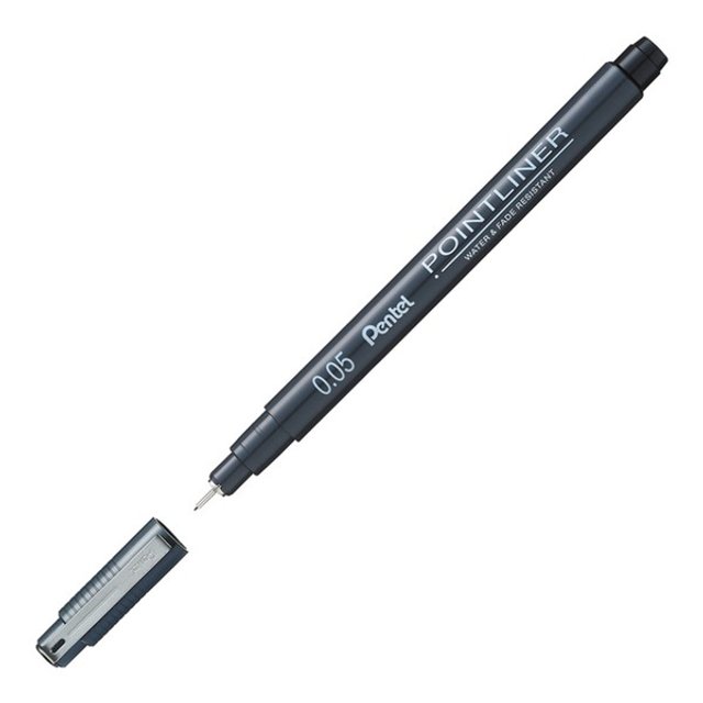 펜텔 포인트라이너 0.05mm 블랙