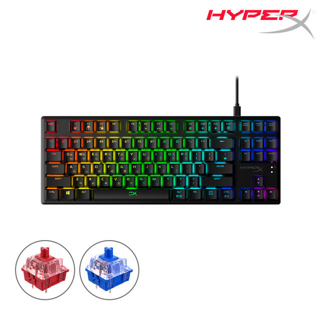 하이퍼엑스 알로이 오리진 코어 기계식 RGB 게이밍 키보드 / 텐키리스