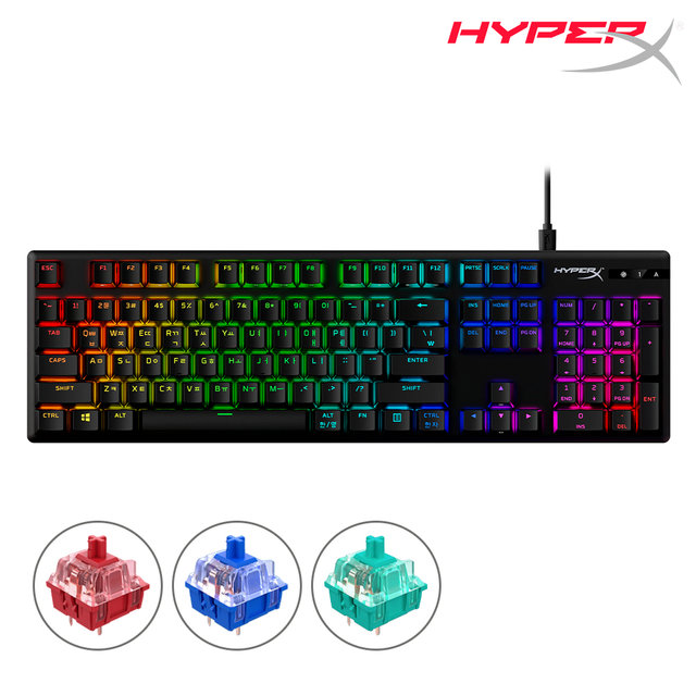 하이퍼엑스 알로이 오리진 PBT 기계식 RGB 게이밍 키보드