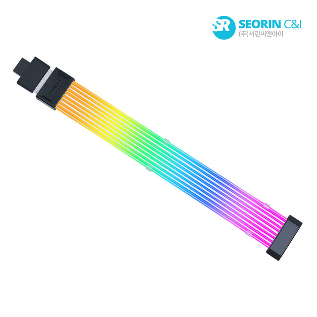 [서린공식] LIAN LI STRIMER WIRELESS 12V-2X6 케이블 (PW16-81W, 0.34m) 컨트롤러 미포함