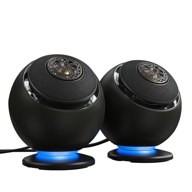 [크리에이티브] PEBBLE NOVA 코엑셜 드라이버 RGB 2채널 프리미엄 스피커 (블랙/화이트)