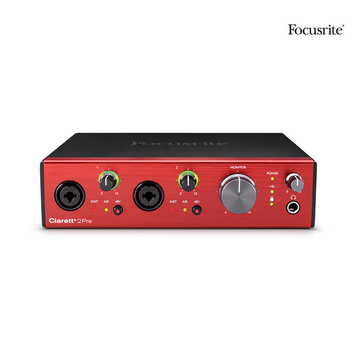 Focusrite Clarett+ 2Pre 고성능 오디오 인터페이스 포커스라이트