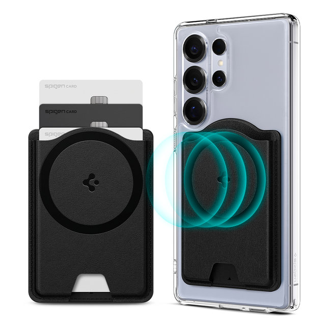 갤럭시 호환 듀얼 맥세이프 3장 가죽 카드 지갑 발렌티누스 맥핏 플러스