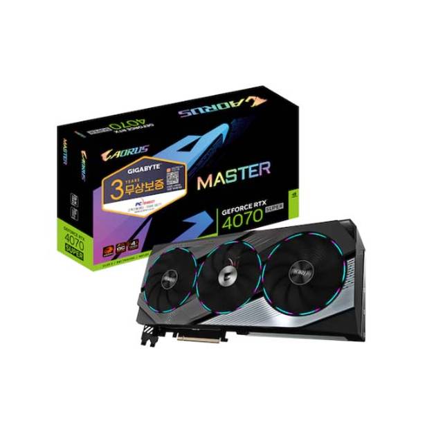 GIGABYTE AORUS 지포스 RTX 4070 SUPER Master D6X 12GB 피씨디렉트