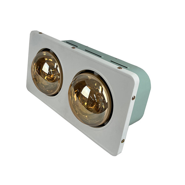 [하임굿즈] 벽걸이히터 욕실히터 2구 NI-B2 (골드램프)