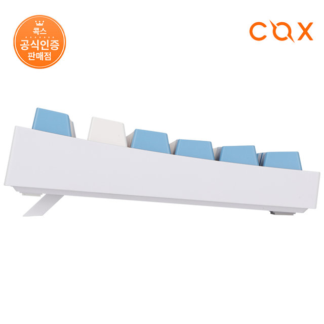 COX CK87 크림블루 게이트론 LED 게이밍 기계식키보드 크림블루