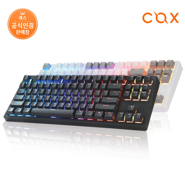 COX 엔데버 텐키리스 RGB PBT 완전방수 무접점 키보드 ENDEAVOUR