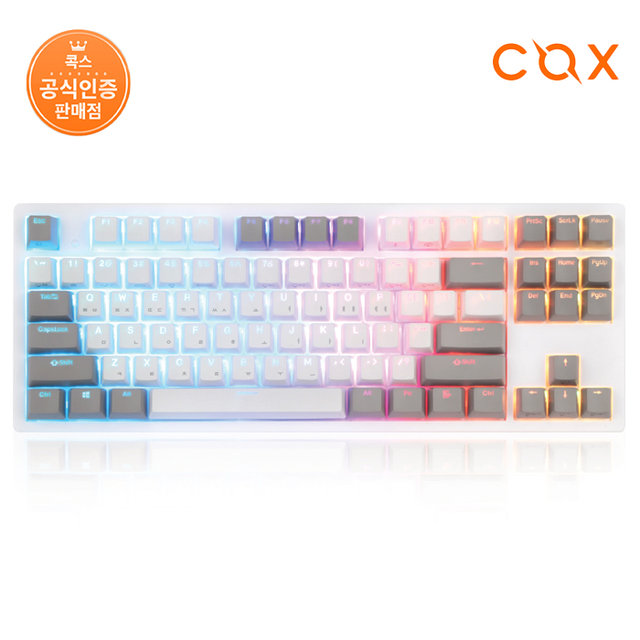 COX 엔데버 텐키리스 RGB PBT 완전방수 무접점 키보드 ENDEAVOUR