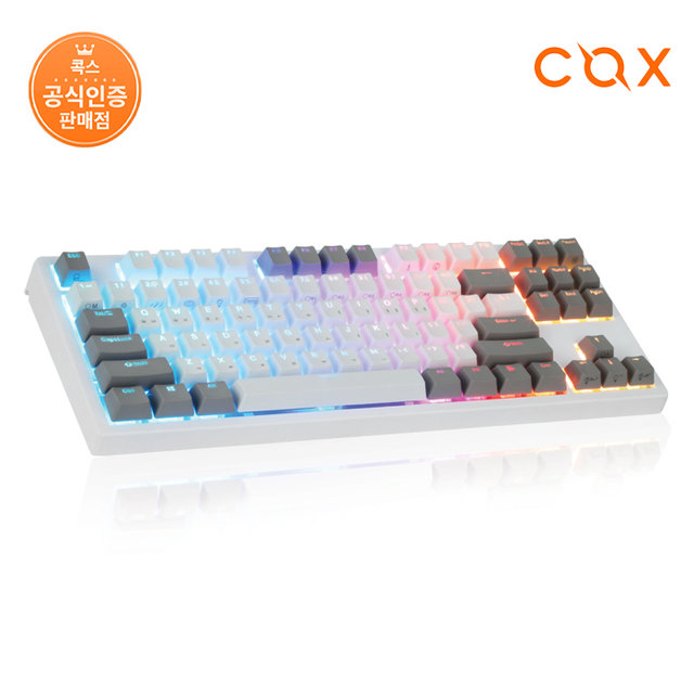 COX 엔데버 텐키리스 RGB PBT 완전방수 무접점 키보드 ENDEAVOUR