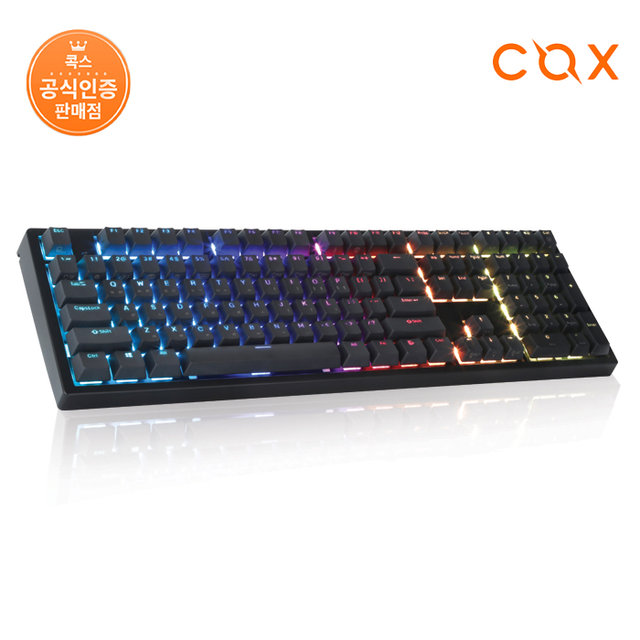 COX 엠프리스 RGB PBT 완전방수 무접점 키보드