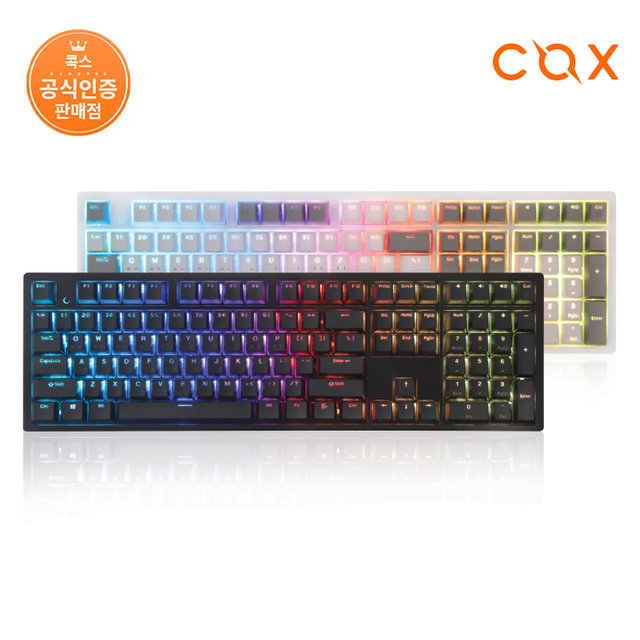 COX 엠프리스 RGB PBT 완전방수 무접점 키보드