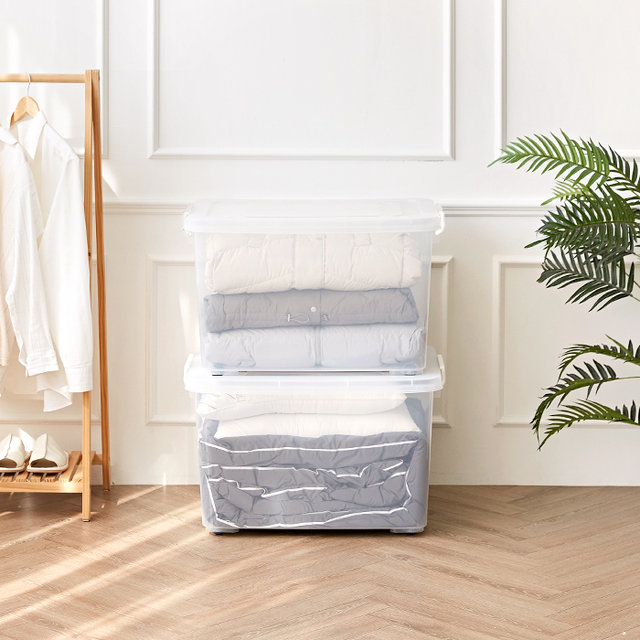 이동식 투명 리빙박스 120L