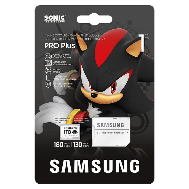 삼성전자 공식인증 마이크로SD 소닉 PRO PLUS 1TB MB-MD1T0SA/LC1