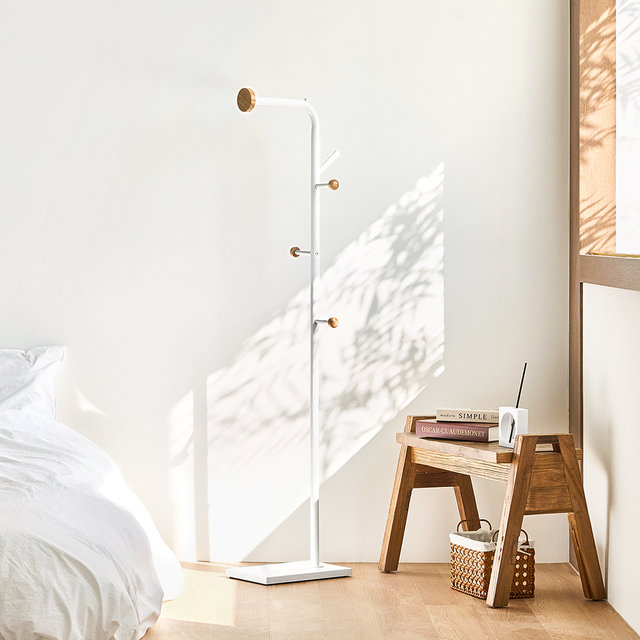 바인 키 낮은 스탠드 행거 (화이트/블랙)