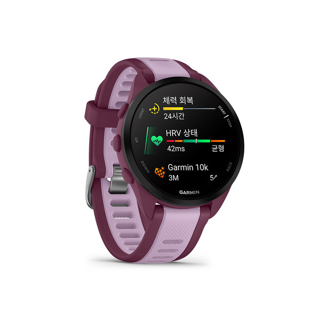가민 포러너 165 뮤직 베리 라일락 GPS 스마트워치