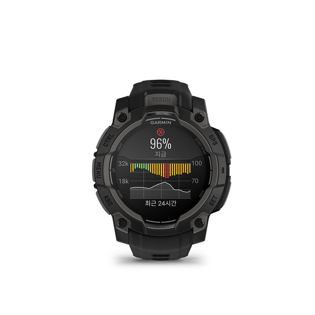 가민 인스팅트 3 45mm 아몰레드 블랙 멀티스포츠 GPS 스마트워치