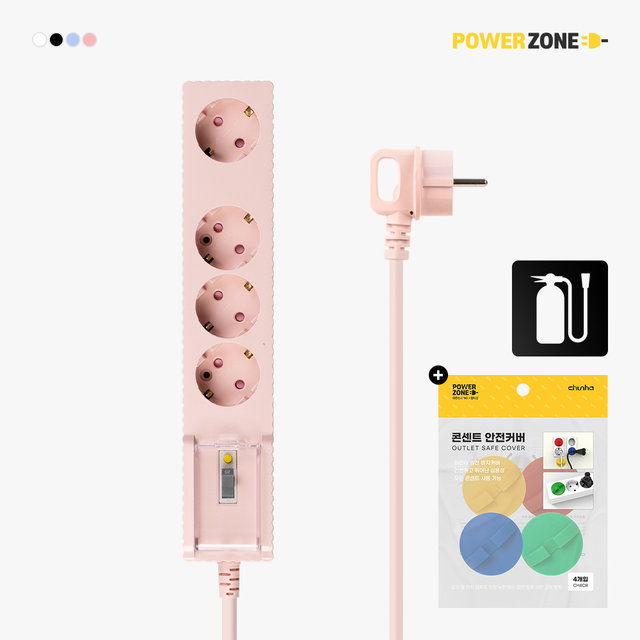 국산 프리미엄 고용량 자동소화 웨이브 누전차단 4구 5m 멀티탭