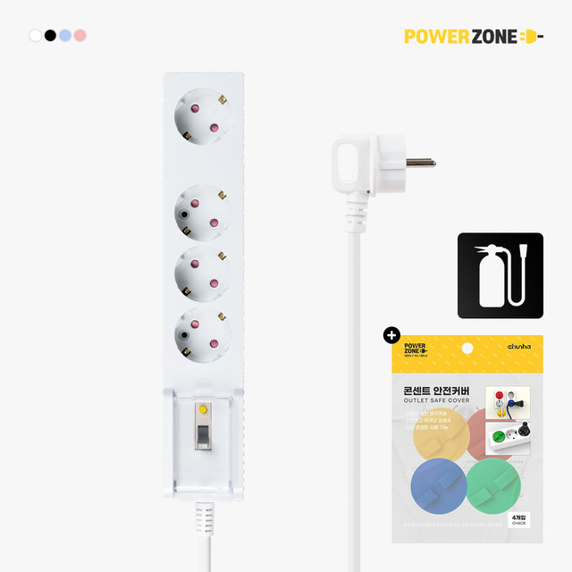 국산 프리미엄 고용량 자동소화 웨이브 누전차단 4구 5m 멀티탭