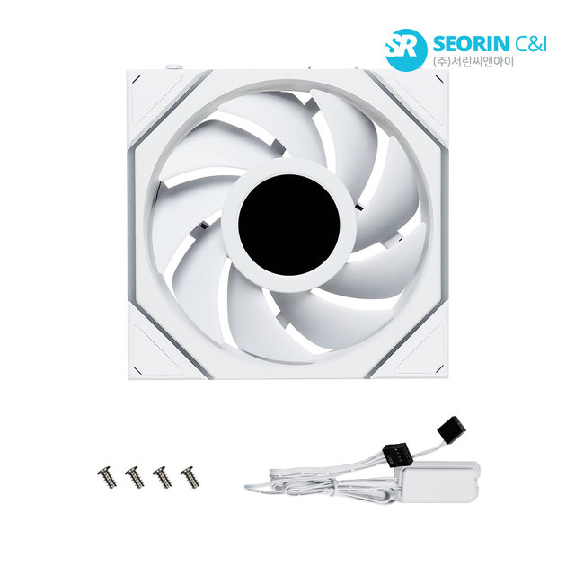 [서린공식] LIAN LI UNI FAN TL Wireless LCD 120 화이트 1팩