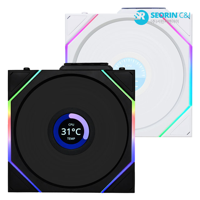 [서린공식] LIAN LI UNI FAN TL Wireless LCD 120 화이트 1팩