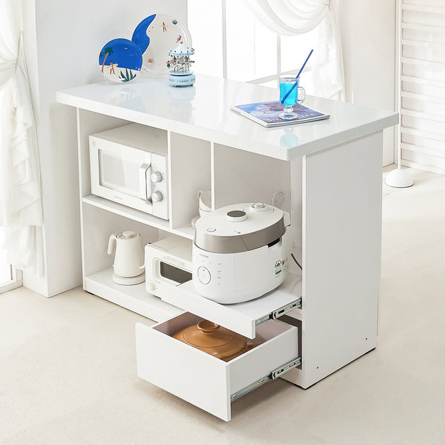 아이앤 스테른 아일랜드 식탁 서랍형 대리석 홈바 1200