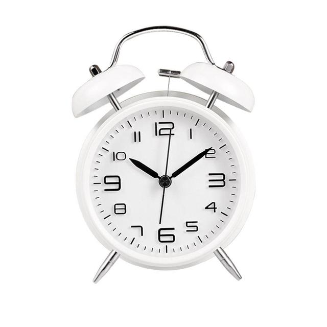 키밍 시끄러운 자명종 알람시계 무소음 램프 탁상시계