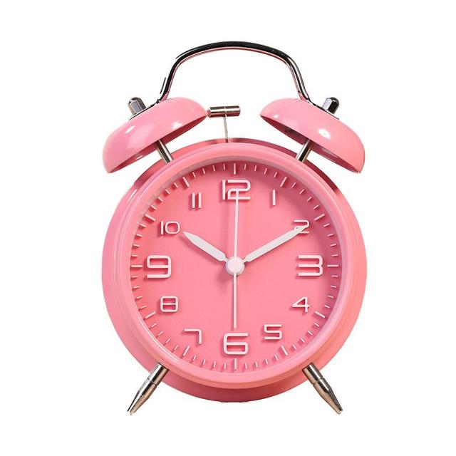 키밍 시끄러운 자명종 알람시계 무소음 램프 탁상시계