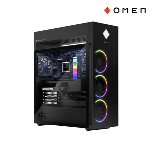 [최종1079만/수도권 퀵서비스]HP OMEN 45L GT22-3002KL 울트라9-285K/RTX 5090/64GB/2TB+2TB/DOS/3년워런티 게이밍 컴퓨터 PC