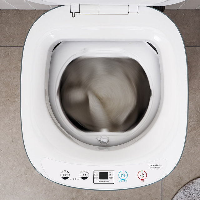 대웅 미니 살균 세탁기 고온삶음 헹굼 탈수 DW-WMH5005SJ 3kg