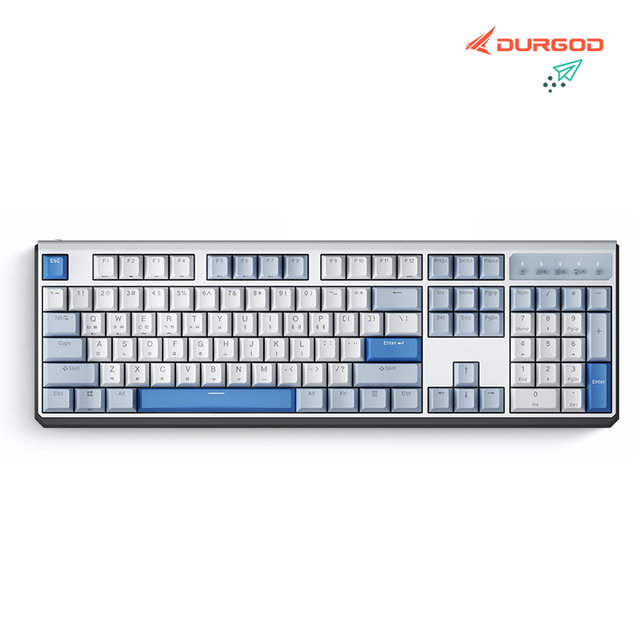DURGOD 드루갓 K610W 유무선 풀배열 기계식키보드 에코화이트 저소음적축