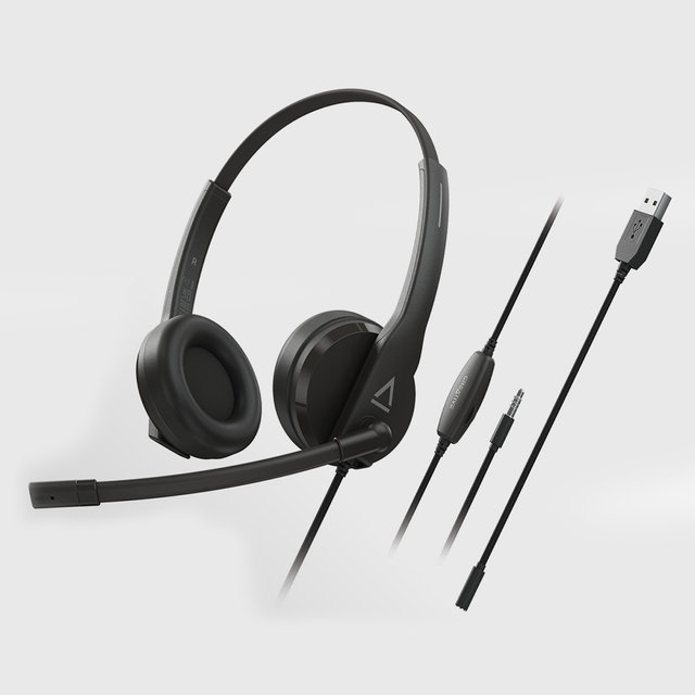 [CREATIVE] HS-230 컴퓨터 USB PC 헤드셋 (3.5mm/USB-A 연결 지원)