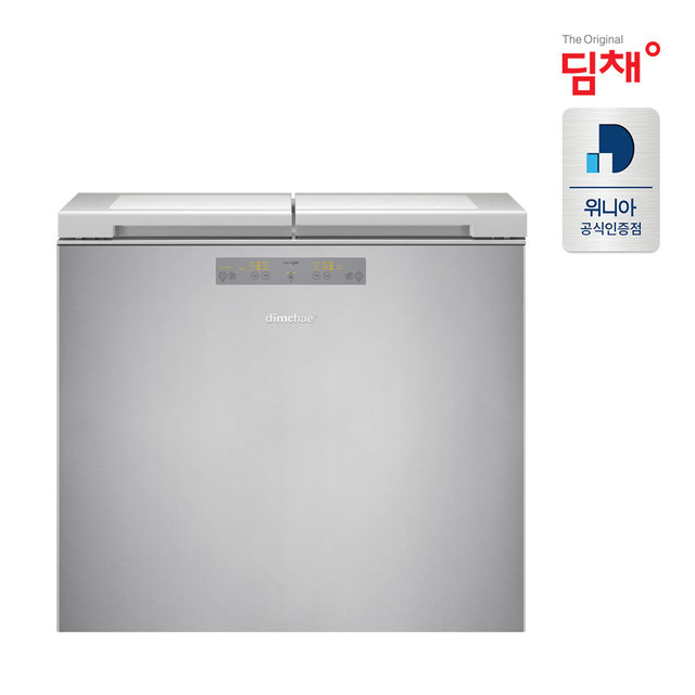 딤채 뚜껑형 김치냉장고 VDL16JFWFST(153L, 브리스실버)