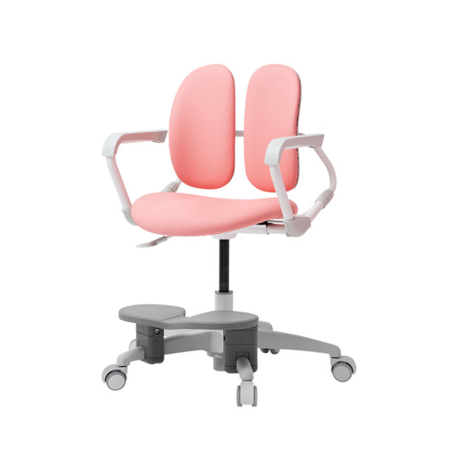 [비밀특가] 듀오백 밀키 218SF 아동의자 (회전 중심봉+발받침+스탑캐스터)