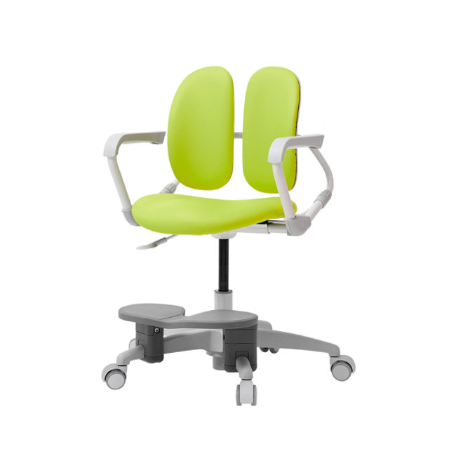 [비밀특가] 듀오백 밀키 218SF 아동의자 (회전 중심봉+발받침+스탑캐스터)