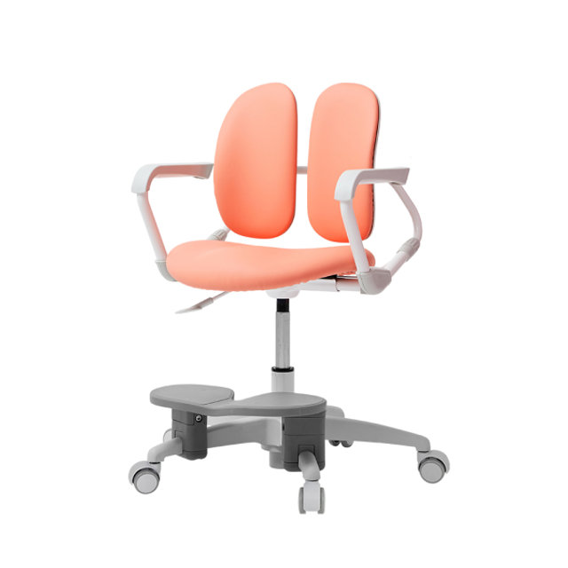 [비밀특가] 듀오백 밀키 218HSF 아동의자 (무회전 중심봉+발받침+스탑캐스터)