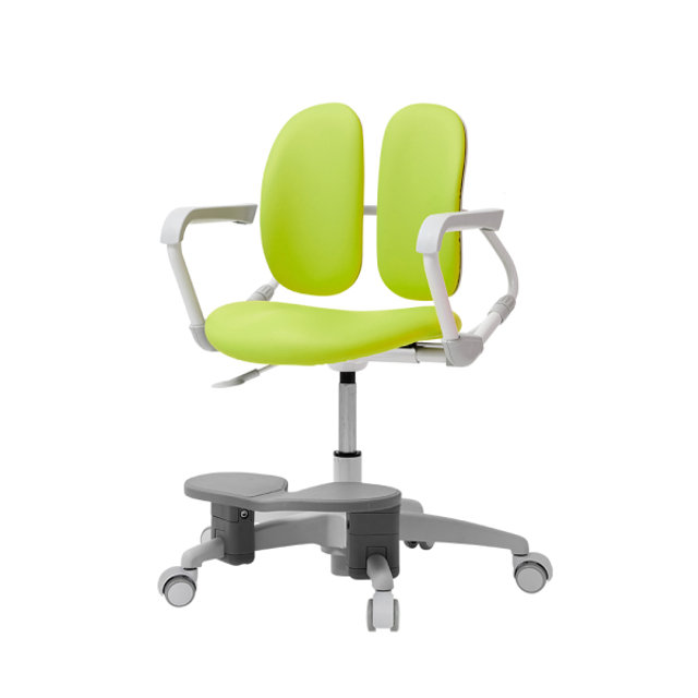 [비밀특가] 듀오백 밀키 218HSF 아동의자 (무회전 중심봉+발받침+스탑캐스터)