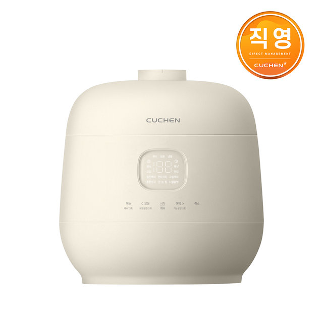 [고효율가전] 쿠첸 브레인 미니 풀스텐 듀얼프레셔 3인용 IH전기압력밥솥 크림옐로우 CRT-TWS0310CY