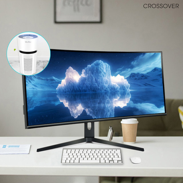 크로스오버 38LD16 NANO IPS Ai 울트라하이퍼 96cm WQHD 커브드 컴퓨터 모니터 안전포장