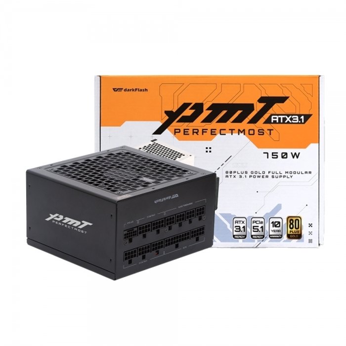 기타 DARKFLASH 퍼펙트모스트 750W 80PLUS골드 ATX3.1 블랙